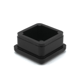 1in Sq | 16 Gauge ABS | Plastic Inside End Cap for Tubing