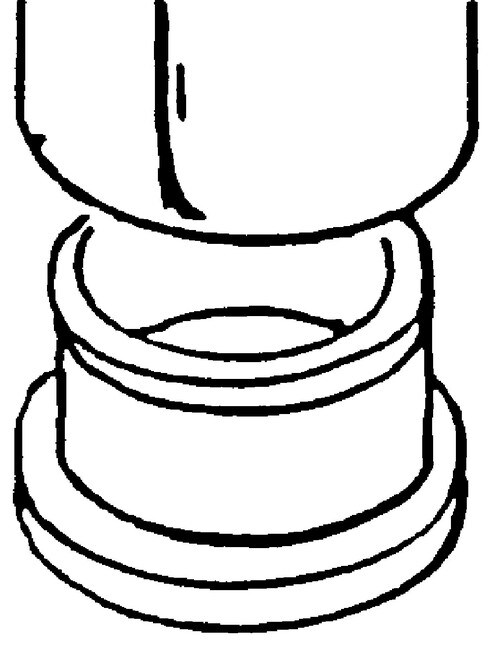 1-1/4in Dia | 18 Gauge Black Finish ABS | Plastic Round Inside End Cap for Tubing