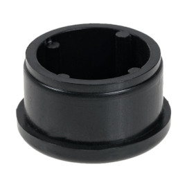 5/8in Dia | 18 Gauge Black Finish ABS | Plastic Round Inside End Cap for Tubing