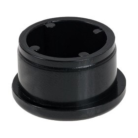 7/8in Dia | 16 Gauge Black Finish ABS | Plastic Round Inside End Cap for Tubing