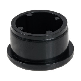 7/8in Dia | 16 Gauge Black Finish ABS | Plastic Round Inside End Cap for Tubing
