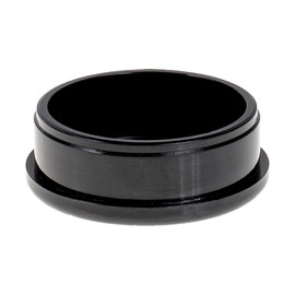 1-1/2in Dia | 16 Gauge Black Finish ABS | Plastic Round Inside End Cap for Tubing