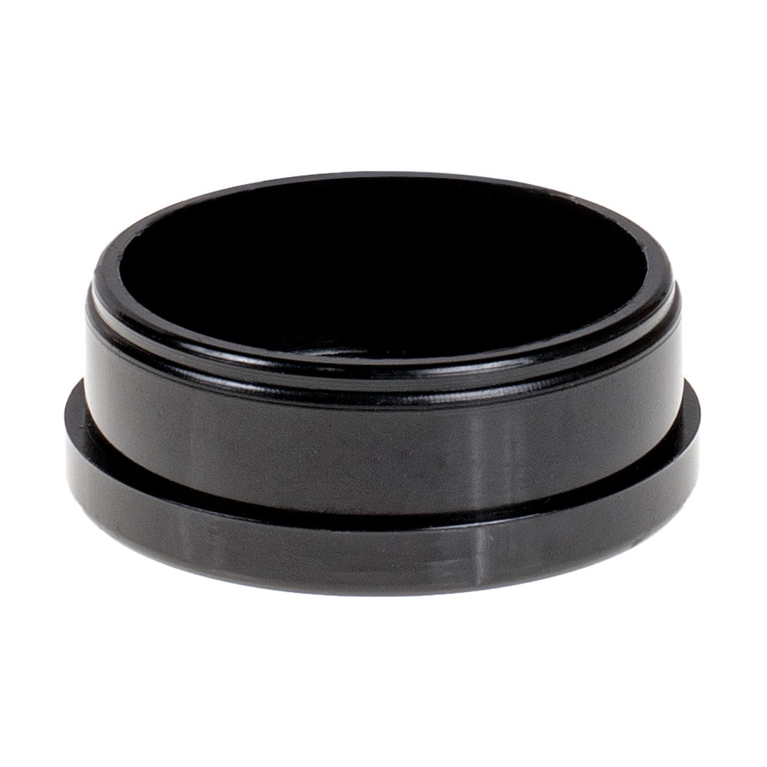 1-1/2in Dia | 18 Gauge Black Finish ABS | Plastic Round Inside End Cap for Tubing