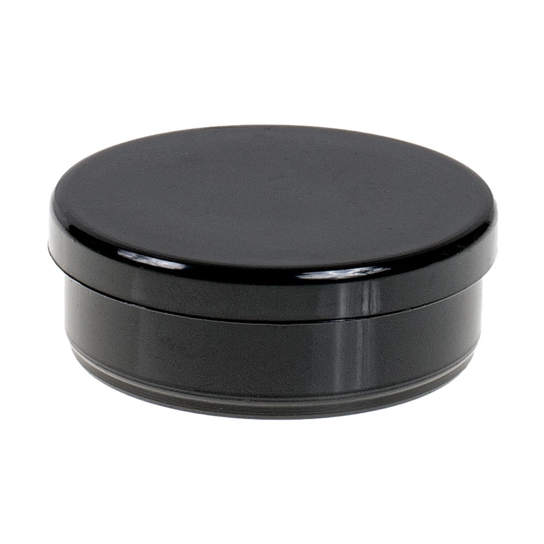1-1/2in Dia | 18 Gauge Black Finish ABS | Plastic Round Inside End Cap for Tubing