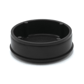 1-1/2in Dia | 20 Gauge Black Finish ABS | Plastic Round Inside End Cap for Tubing