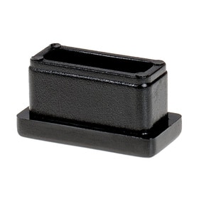 1/2in x 1in Rectangular | 16 Gauge ABS | Plastic Inside End Cap for Tubing
