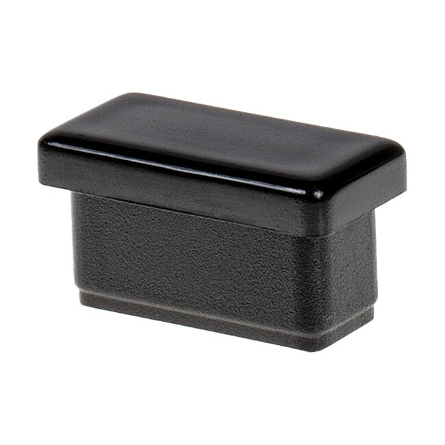 1/2in x 1in Rectangular | 16 Gauge ABS | Plastic Inside End Cap for Tubing
