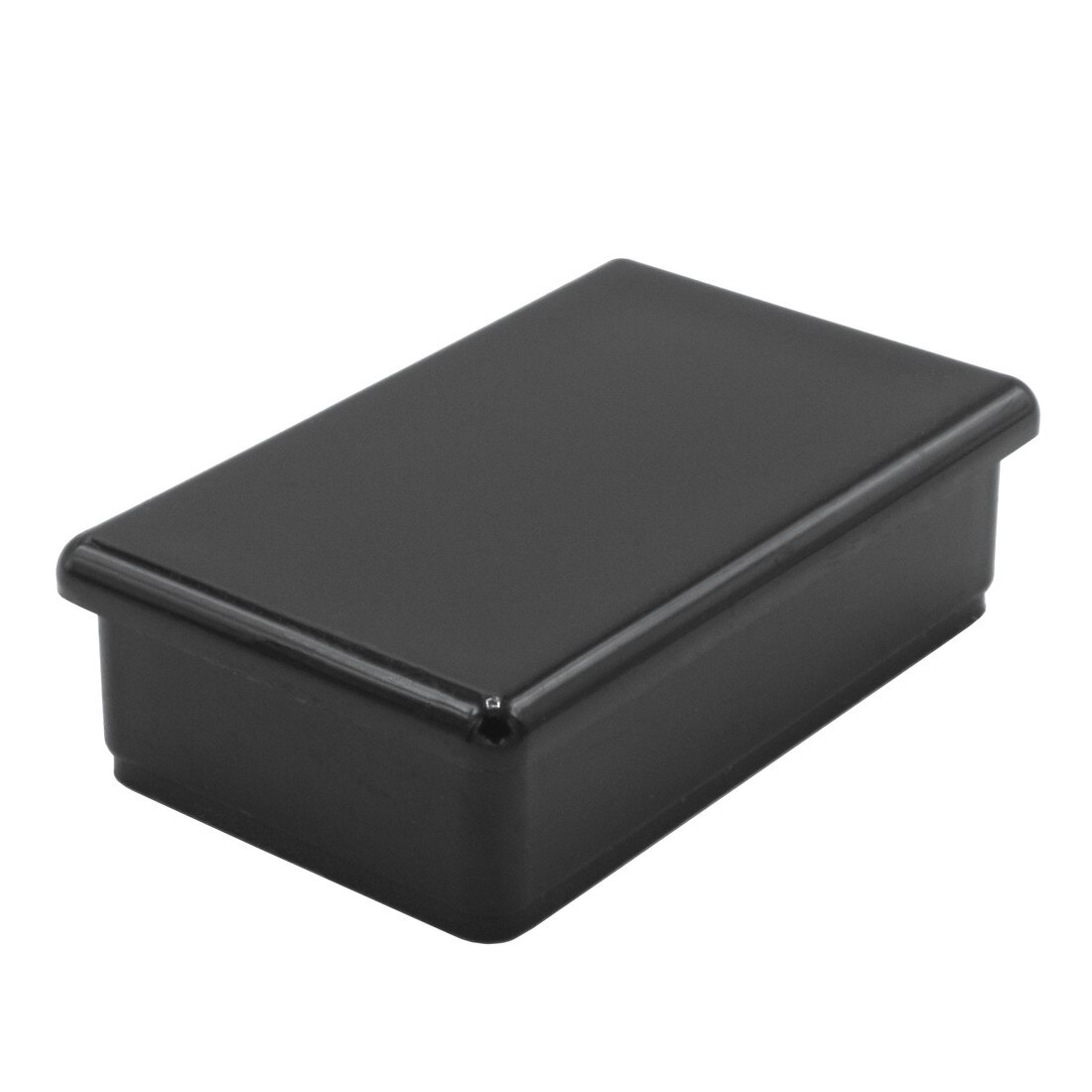 1-1/4in x 2in Rectangular | 16 Gauge Black Finish ABS | Plastic Inside End Cap for Tubing