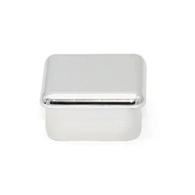 1in Sq | 16 Gauge ABS Chrome Plated | Plastic Inside End Cap for Tubing