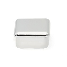 1in Sq | 16 Gauge ABS Chrome Plated | Plastic Inside End Cap for Tubing