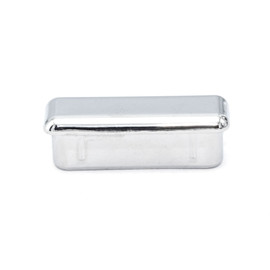 1/2in x 1-1/2in Rectangular | 18 Gauge Chrome Plated | ABS Chrome Plated | Plastic Inside End Cap for Tubing