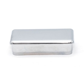 1in x 2in Rectangular | 16 Gauge Chrome Plated ABS | Plastic Inside End Cap for Tubing