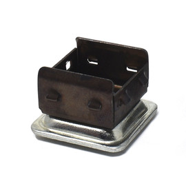 1in Square | 1/4-20 Thread | Heat Treated Carbon Steel | Light Duty Four-Sided Grater Clip | S645-324 Series