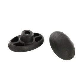 2.50" Diameter Black Ergo T Style Adjustment Knob 1/4-20 Threaded Stud