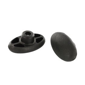 2.50" Diameter Black Ergo T Style Adjustment Knob 1/4-20 Threaded Stud