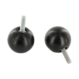 1.375" Diameter Black Ball Style Adjustment Knob 1/4-20 x 3/4" Long Threaded Stud