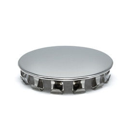 2in Dia | 16 - 18 Gauge Bright Nickel Plated Steel | Metal Inside Spring Cap for Tubing