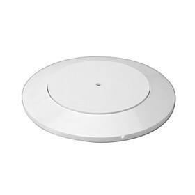 14-1/2" Diameter White Styrene Round Low Profile Revolving Display Base