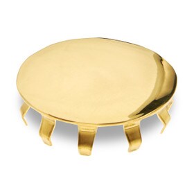 1-1/2in Dia | Polished Brass Finish | End Caps | S82-191 Series