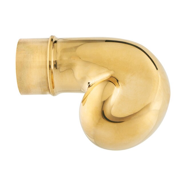 1-1/2in Dia | Polished Brass Finish | End Caps | S82-224 Series