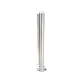 2in Dia x 16in H | Satin Stainless Steel Finish | Partition End Post