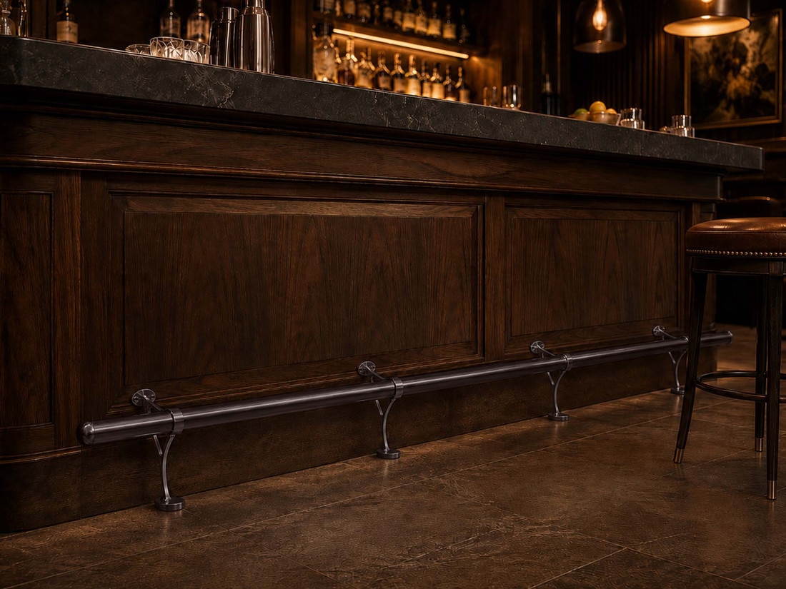 Complete Bar Foot Rail Kit With Combination Brackets