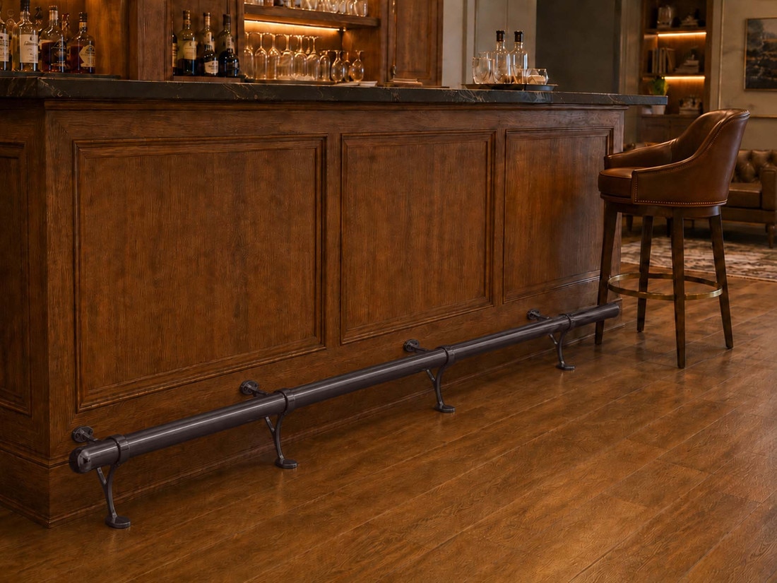 Complete Bar Foot Rail Kit With Combination Brackets