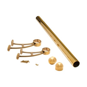 Complete Bar Mount Foot Rail Kit With Bar Mount Brackets