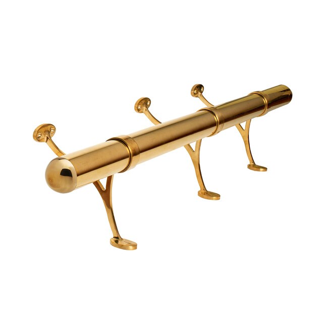2in Dia x 6ft Long | Complete Bar Foot Rail Kit | Dome End Cap | S83-200-K6-CBDM Series