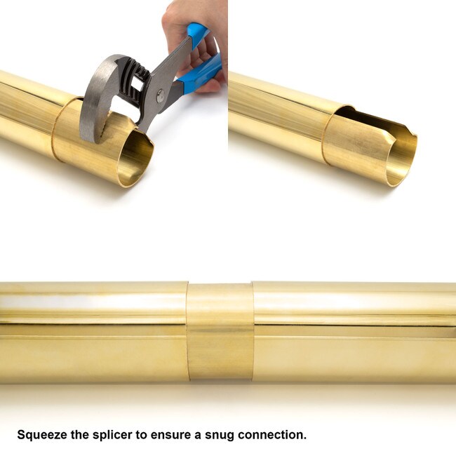 2in Dia x 6ft Long | Complete Bar Foot Rail Kit | Dome End Cap | S83-200-K6-CBDM Series