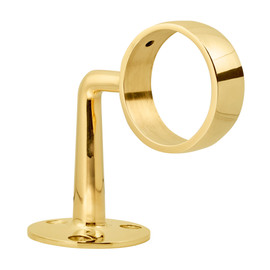 2in Dia x 4-1/4in H | Polished Brass Finish | Hand Rail Bracket