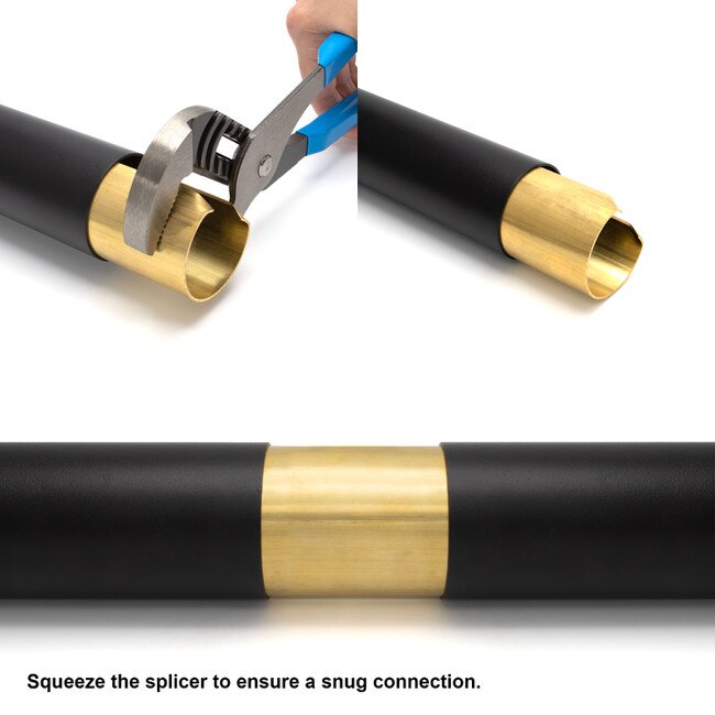 Pipe Railing Connector 6in Long S82SPLBR