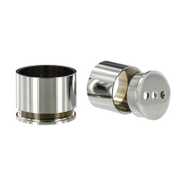 Brite Chrome Concealed 2-Piece Flange for 1" Round Tubing