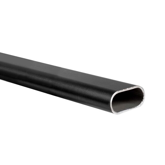 1-3/16in x 19/32in | Aluminum Oval Closet Rod | 8ft Length