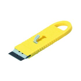 Yellow Plastic Razor Blade Scraper