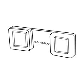 Clear Acrylic 2 1/4"W X 3/4"H X 1/4"D Sawtooth Hanger