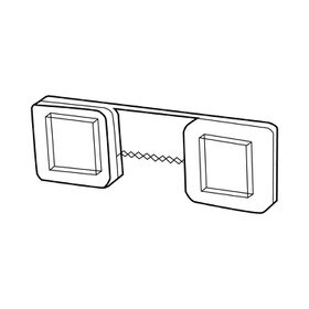 Clear Acrylic 2 1/4"W X 3/4"H X 1/4"D Sawtooth Hanger