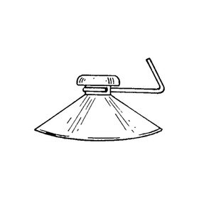 1 3/4" Suction Cup W/Metal Swivel Roto Hook