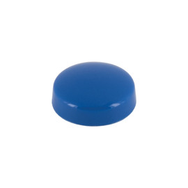 .700" Diameter Blue Polypropylene Pop-On Screw Cover