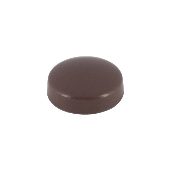 .630" Diameter Brown Polypropylene Pop-On Screw Cover