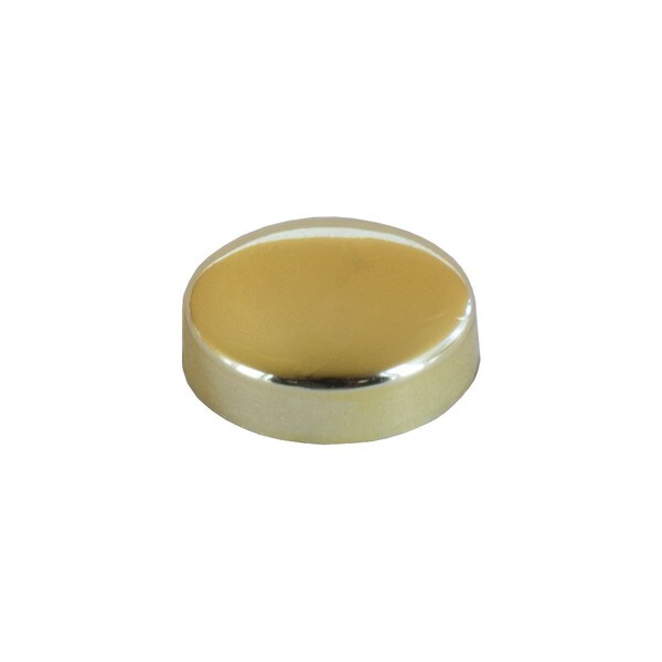 .515" Brass Finish Polypropylene Pop-On Screw Cover