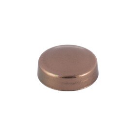 .700" Copper Finish Polypropylene Pop-On Screw Cover