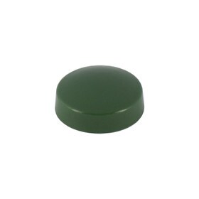 .700" Diameter Forest Green Polypropylene Pop-On Screw Cover