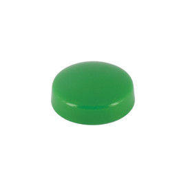 .700" Diameter Green Polypropylene Pop-On Screw Cover