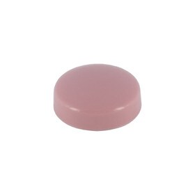 .700" Diameter Light Pink Polypropylene Pop-On Screw Cover