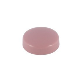 .700" Diameter Light Pink Polypropylene Pop-On Screw Cover