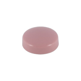 .700" Diameter Light Pink Polypropylene Pop-On Screw Cover