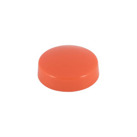 .700" Diameter Orange Polypropylene Pop-On Screw Cover