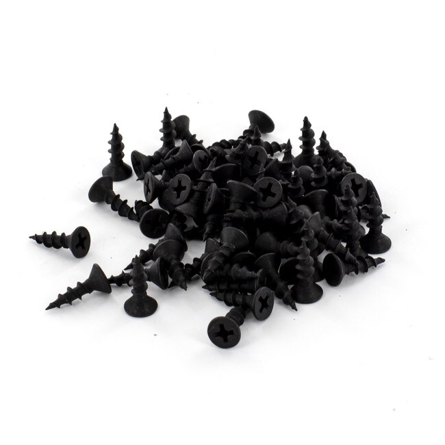 #6 x 1/2" Black Phillips Drive Flat Head Screw