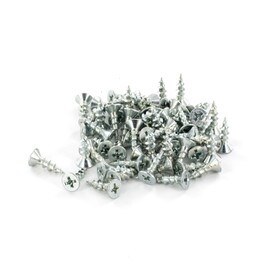 #8 x 1-1/2" Zinc Finish Phillips Drive Flat Head Screw